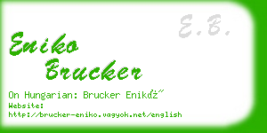 eniko brucker business card